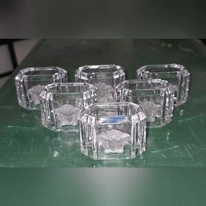 rosenthal versace napkin rings|Versace x Rosenthal Medusa Treasury Crystal Napkin Rings.